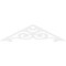 Ekena Millwork Pitch Hurley Architectural Grade PVC Gable Pediment, 72"W x 18"H x 1"P (6/12) GPP072X018X100HUR - alternate 5